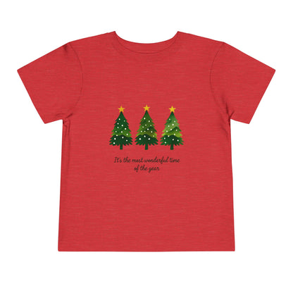 Watercolor Christmas Trees Toddler Tee