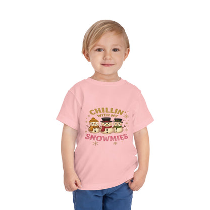 Chillin' with Snowmies Toddler Christmas Tee