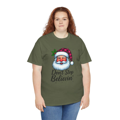 Santa Believin' Pink Holiday Tee