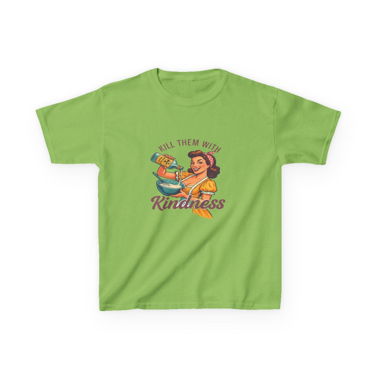 Radioactive Kindness: Funny Xmas Dinosaur Tee for Kids