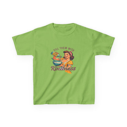 Radioactive Kindness: Funny Xmas Dinosaur Tee for Kids