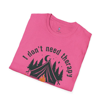 Camping Therapy Unisex T-Shirt | Outdoor Enthusiast Gift | Nature Lover Tee | Adventure Shirt | Camping Apparel