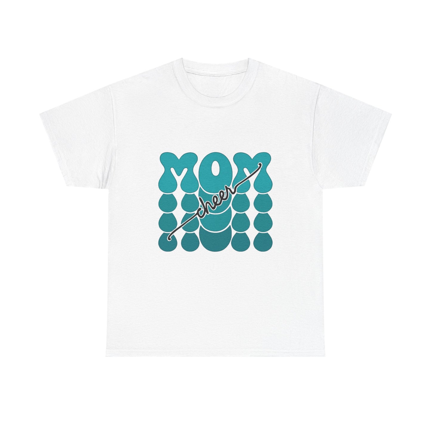 MOM Cheer – Turquoise Spirit Tee