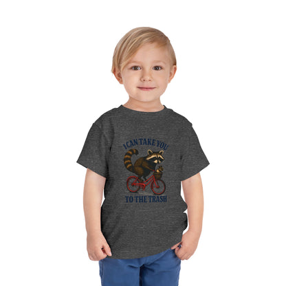 Raccoon Bike Ride Toddler Christmas Tee