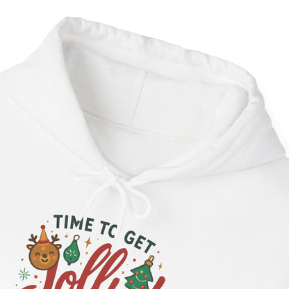 Holiday 'Time to Get Jolly' Hoodie — Christmas Sweatshirt