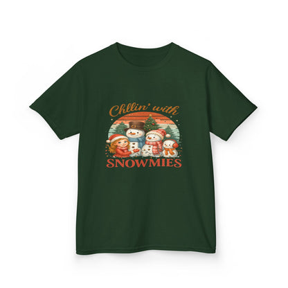 Chillin' with Snowmies Kids Christmas Tee