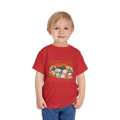 Chillin' With Snowmies Toddler Christmas Tee