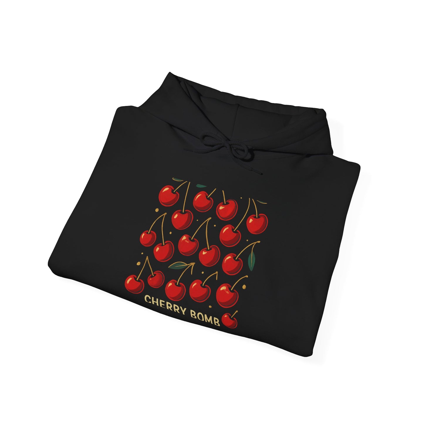 Cherry Pattern Hoodie — Cute Red Cherry Graphic Sweatshirt ("Cherry Koma")