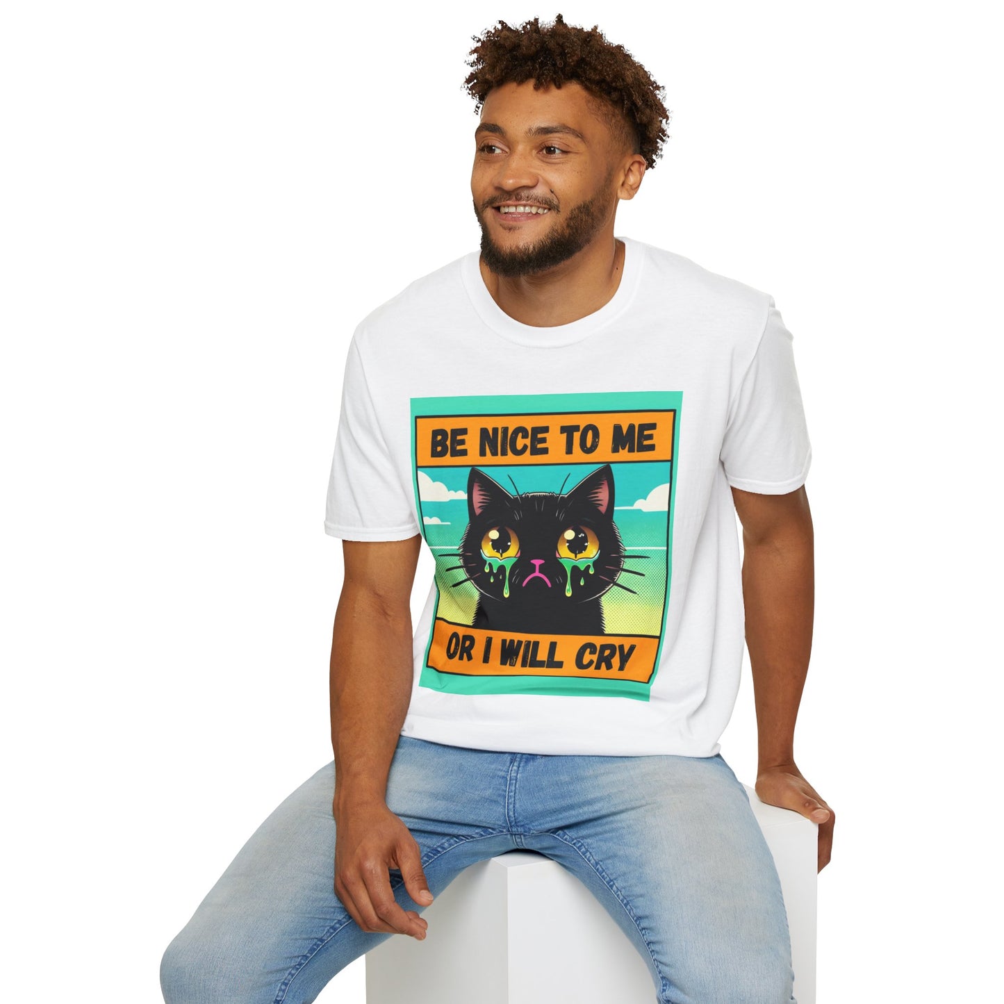 Playful Cat Graphic Tee, Unisex T-Shirt, Gift for Cat Lovers, Cute Animal Apparel, Funny Pet Quote Shirt