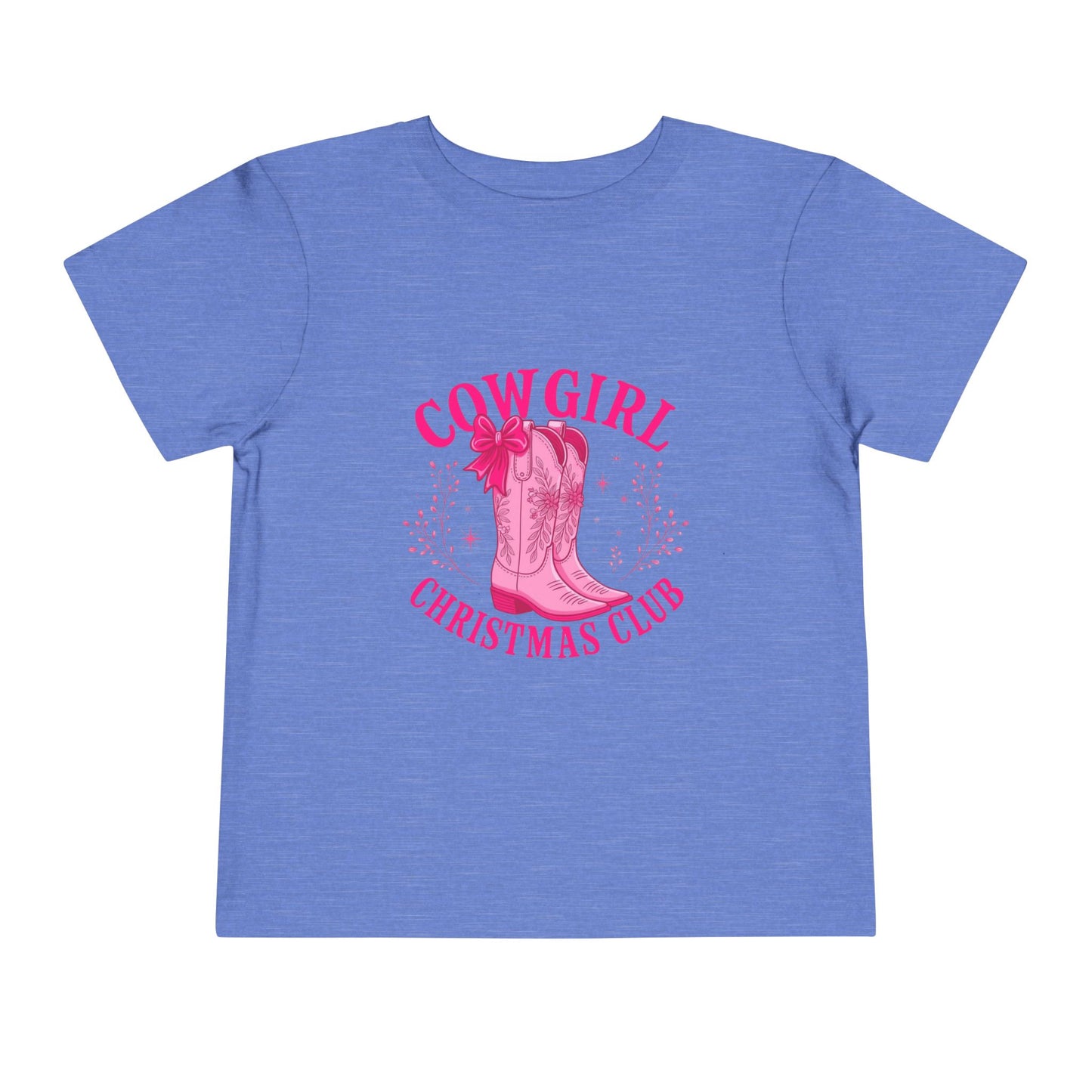 Cowgirl Christmas Club Tee - Pink Retro Holiday Shirt
