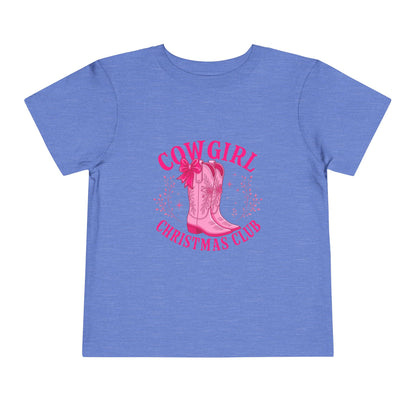 Cowgirl Christmas Club Tee - Pink Retro Holiday Shirt