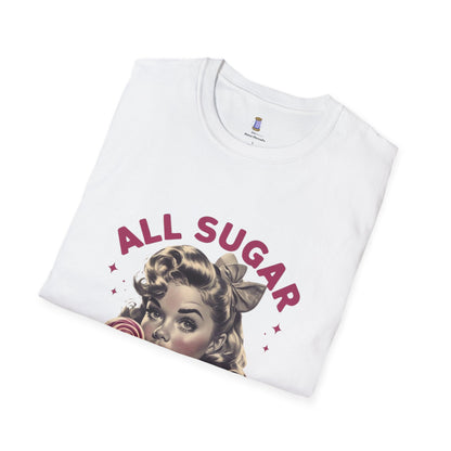 Graphic Tee - All Sugar No Daddy Print Women's Softstyle T-Shirt