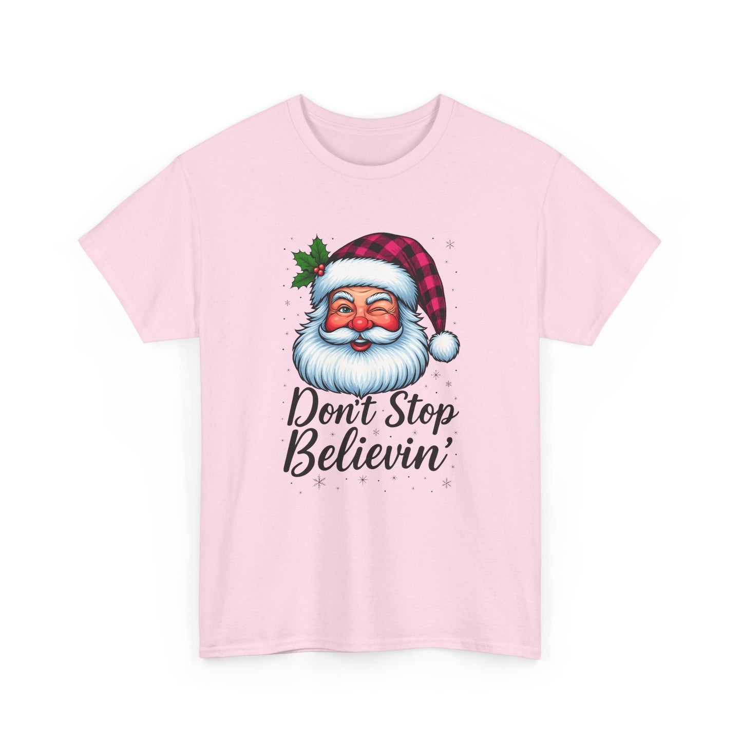 Santa Believin' Pink Holiday Tee