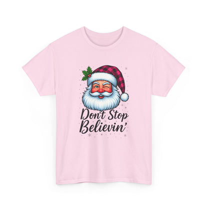 Santa Believin' Pink Holiday Tee