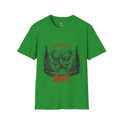 Wild Beauty Deer T-Shirt, Nature Lover Tee, Wildlife Gift, Unisex Tee, Rustic Home Décor