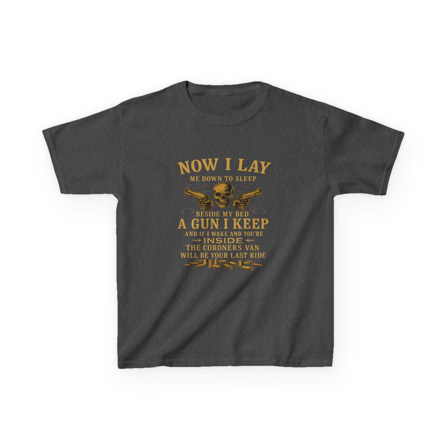 Now I Lay Me Down: Skull & Guns Kids Tee
