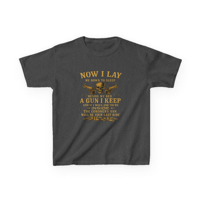 Now I Lay Me Down: Skull & Guns Kids Tee