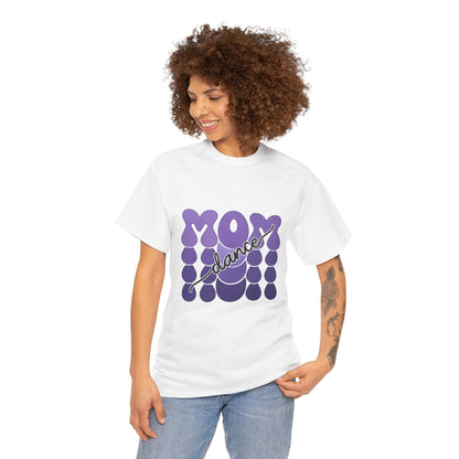 MOM Dance – Purple Letter Stage Spirit Tee