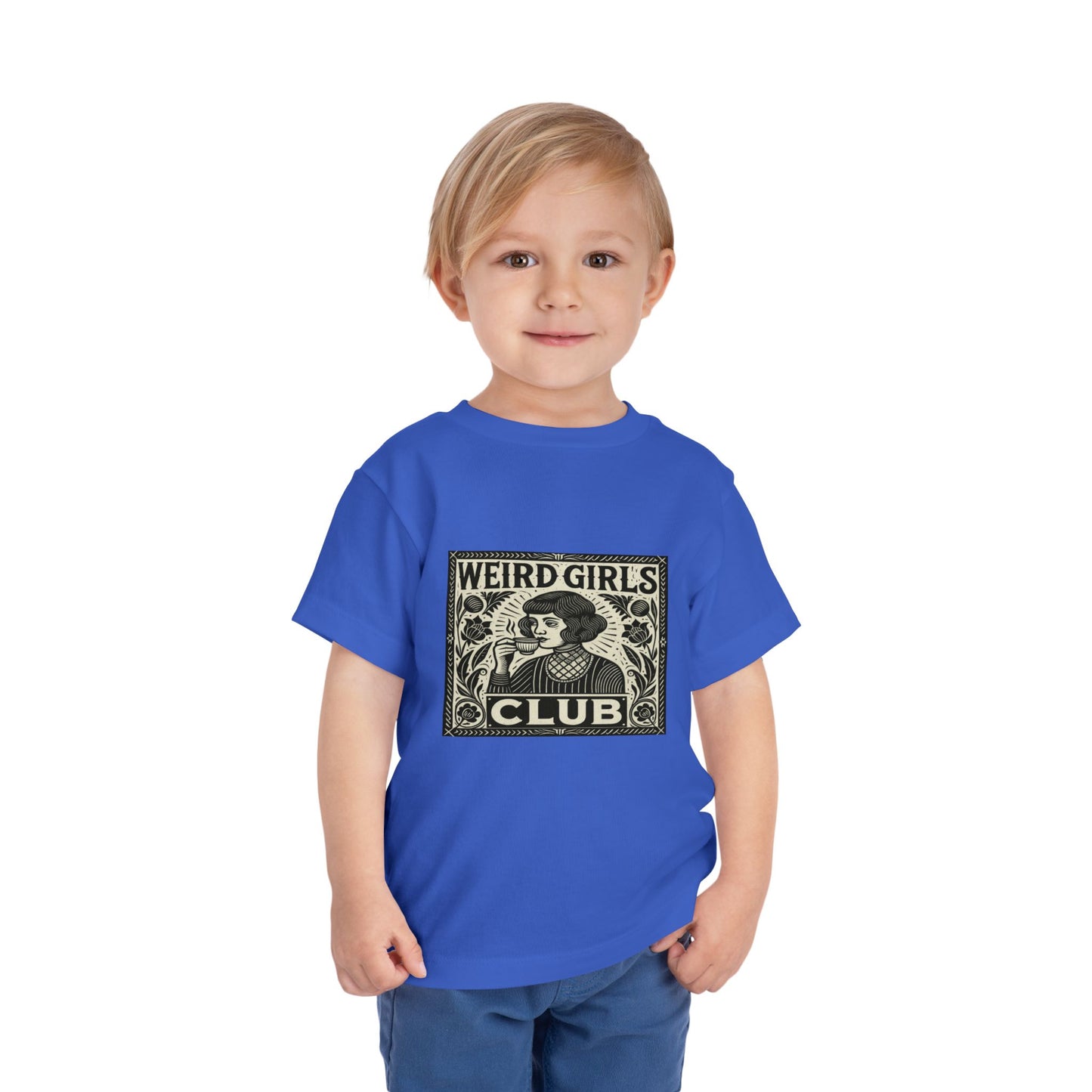 Weird Girls Club Tee - Vintage Linocut Christmas