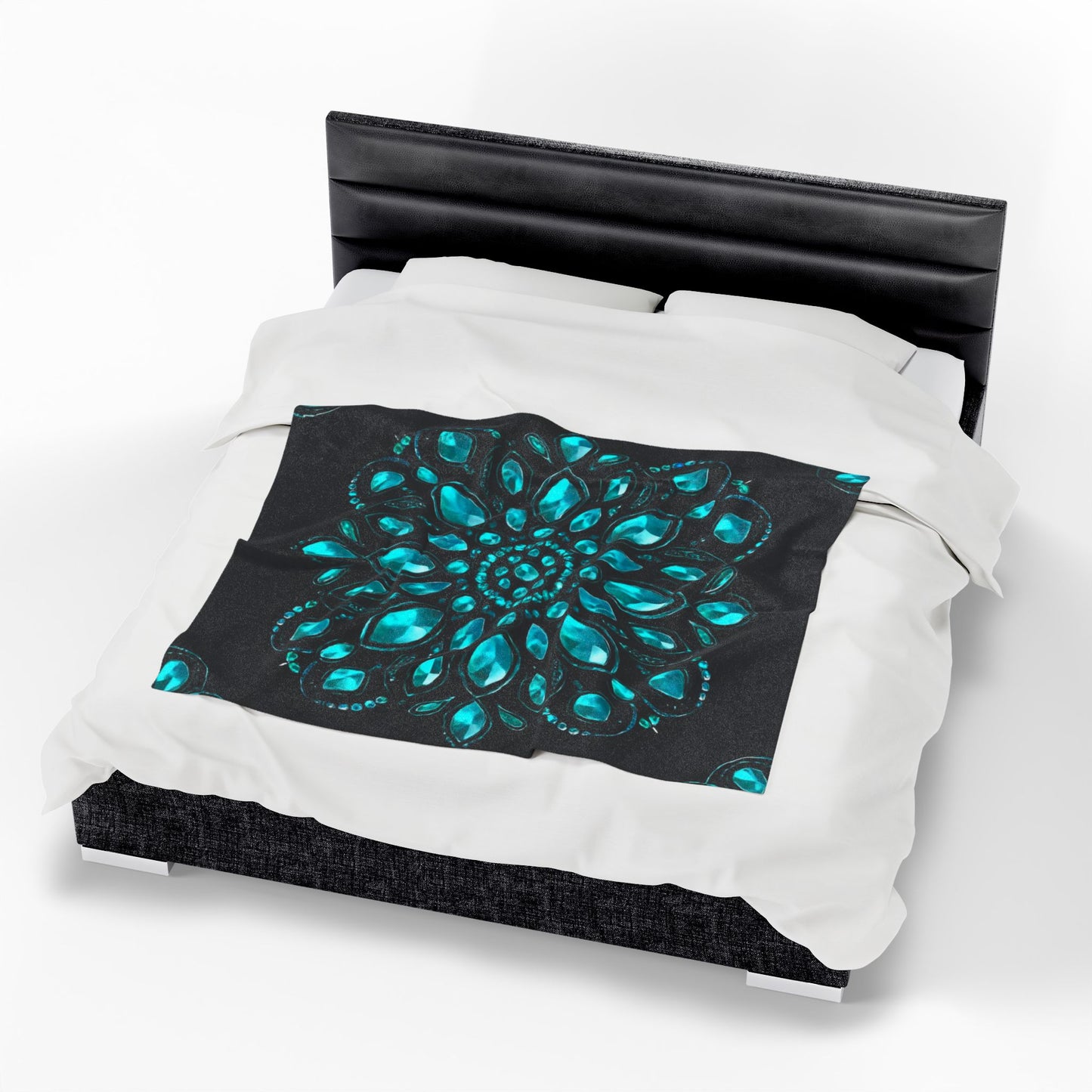 Luxe Velveteen Plush Blanket - Cozy Home Decor, Mandala Design, Gift for Her, Perfect for Winter, Soft Throw Blanket