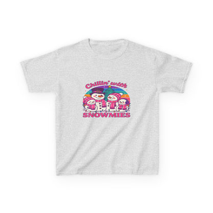 Chillin' with Snowmies Christmas Kids Tee