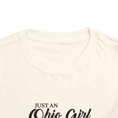 Toddler Tee Ohio Girl in North Carolina World Design Shirt