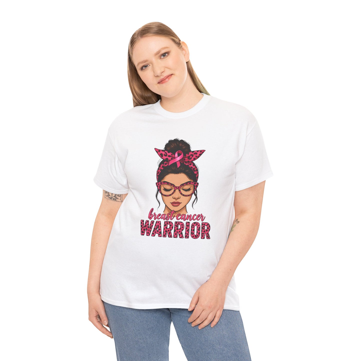 Breast Cancer Warrior Tee, Inspirational T-Shirt for Survivors, Supportive Gift for Cancer Awareness Events, Unisex Cotton Top, [...]