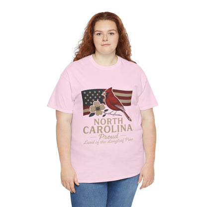 NC Pride: Cardinal, Dogwood & State Flag Tee