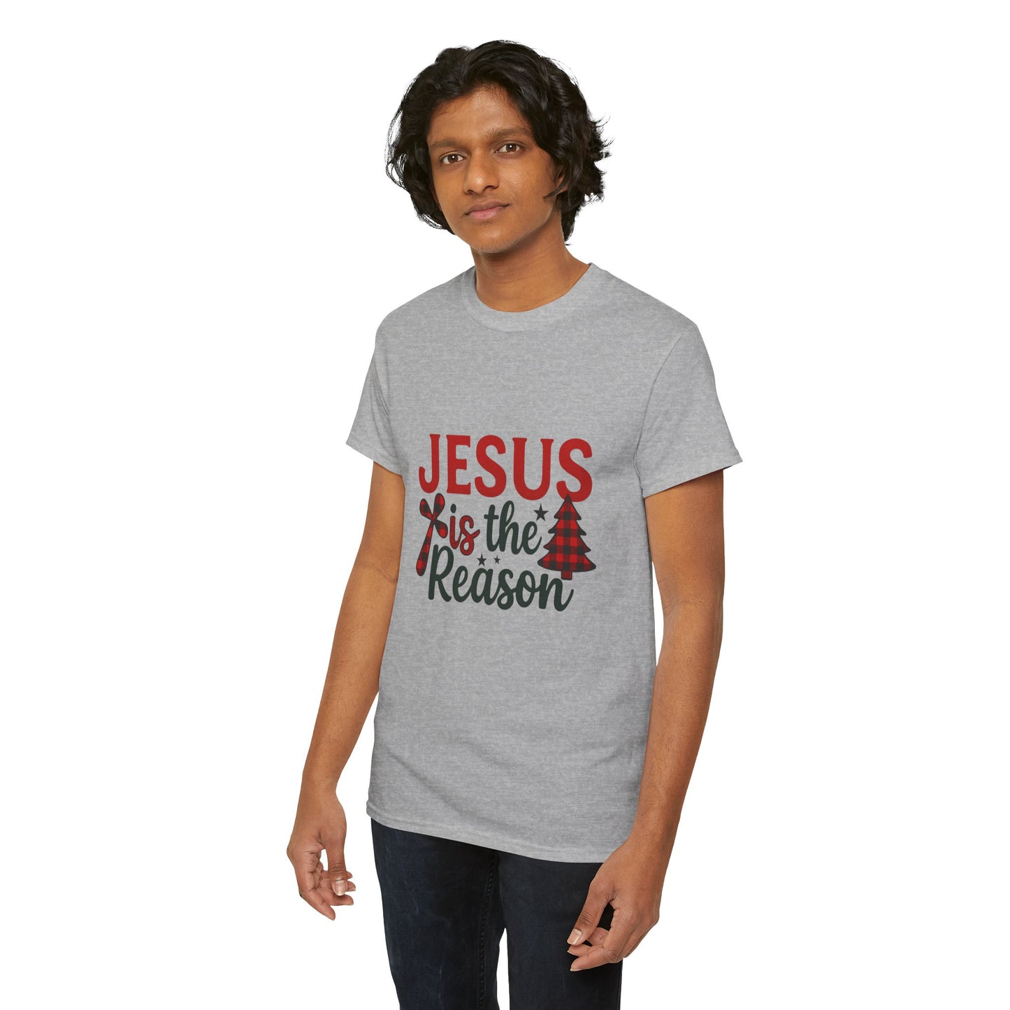 Jesus is the Reason Christmas Tee - Faith-Based Holiday Gift