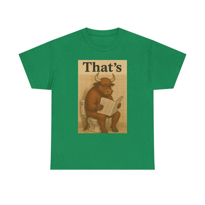 Bull on Toilet Unisex Tee