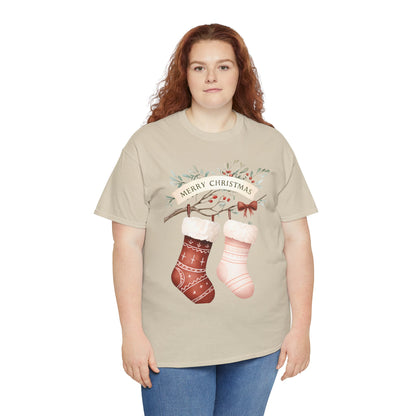 Watercolor Christmas Stocking Tee - Hope & Love