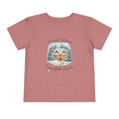 Winter Wishes Cottage Christmas Tee - Toddler Holiday