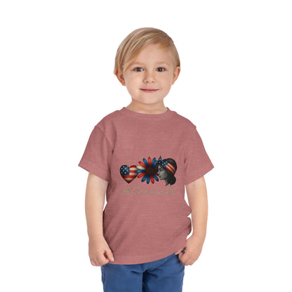 All American Girl Heart & Flower Tee