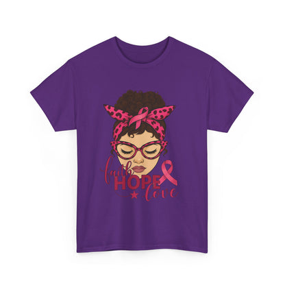 Hope, Faith, Love: Breast Cancer Awareness Tee