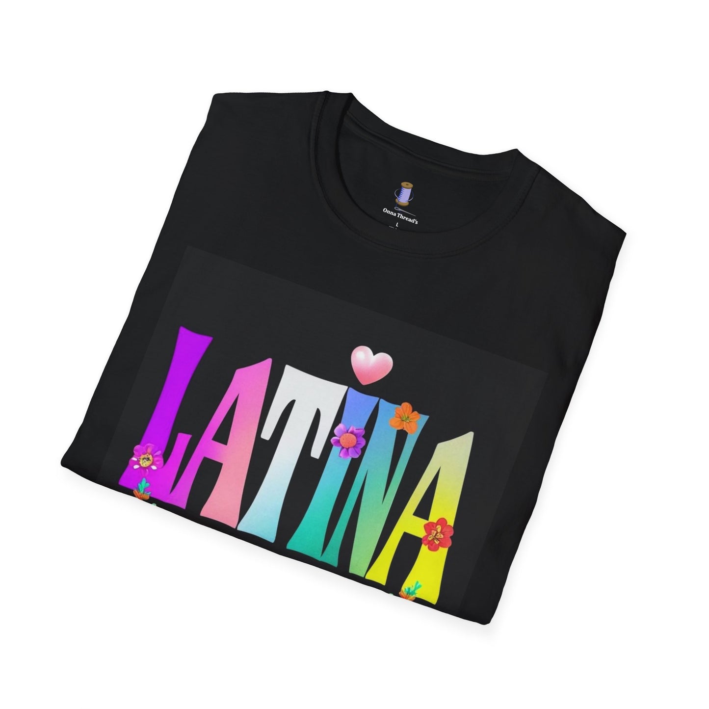Colorful Latina Floral T-Shirt, Unisex Tee, Pride Shirt, Floral Graphic Tee, Gift for Her, Summer Style, Celebration Shirt