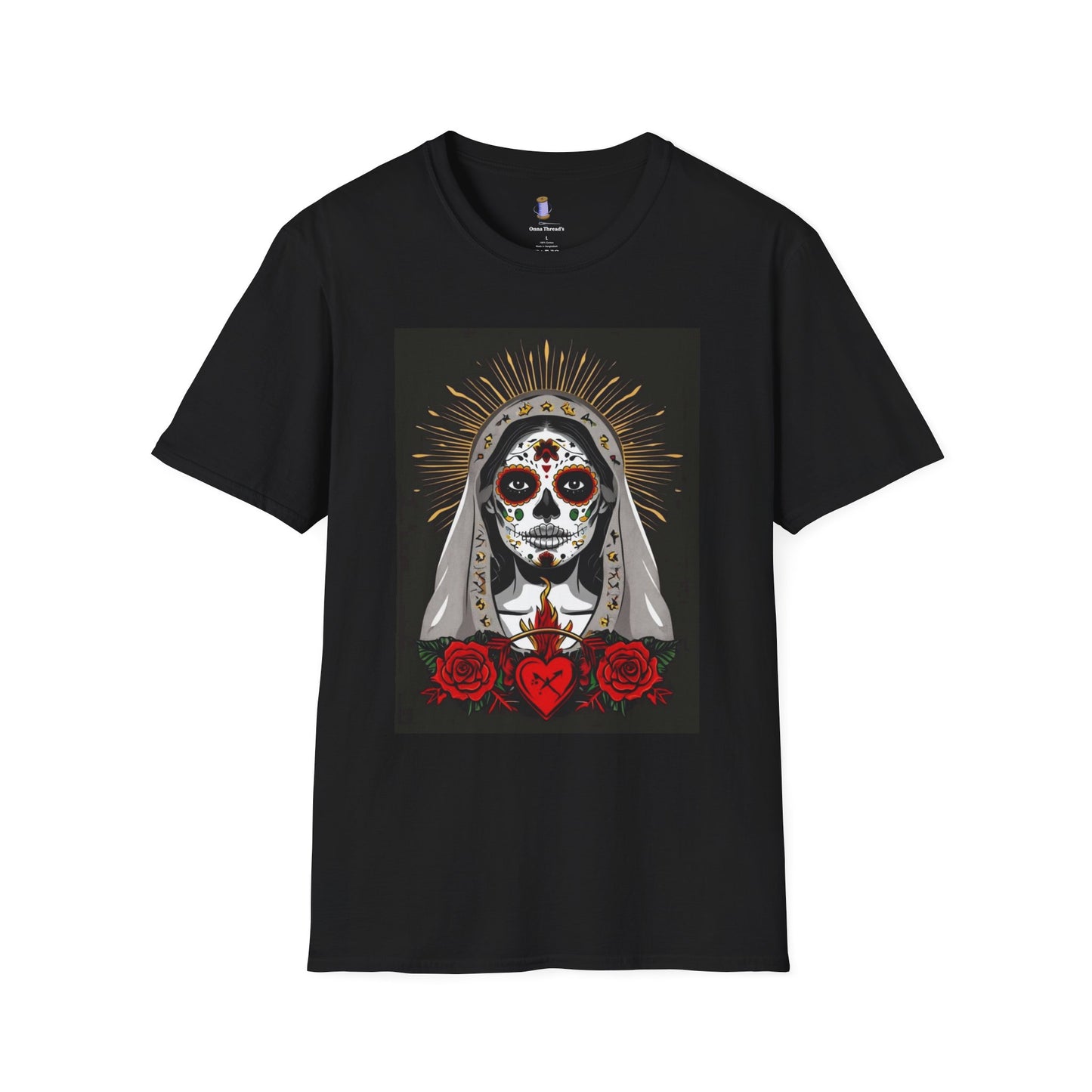 Day of the Dead Skull T-Shirt, Unisex Graphic Tee, Fall Fashion, Halloween Costume, Unique Gift for Her, Artistic Wear