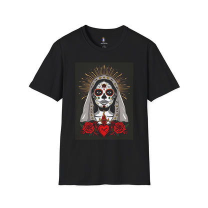 Day of the Dead Skull T-Shirt, Unisex Graphic Tee, Fall Fashion, Halloween Costume, Unique Gift for Her, Artistic Wear