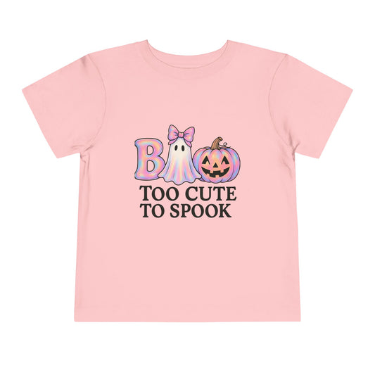 Boo! Too Cute to Spook Halloween Toddler Tee