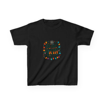 Be the Light Christmas Dinosaur Kids Tee