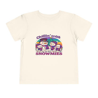 Chillin' with Snowmies Toddler Christmas Tee