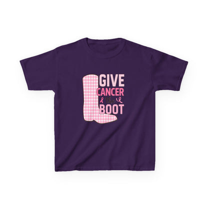 Give Cancer the Boot: Dinosaur Christmas Tee