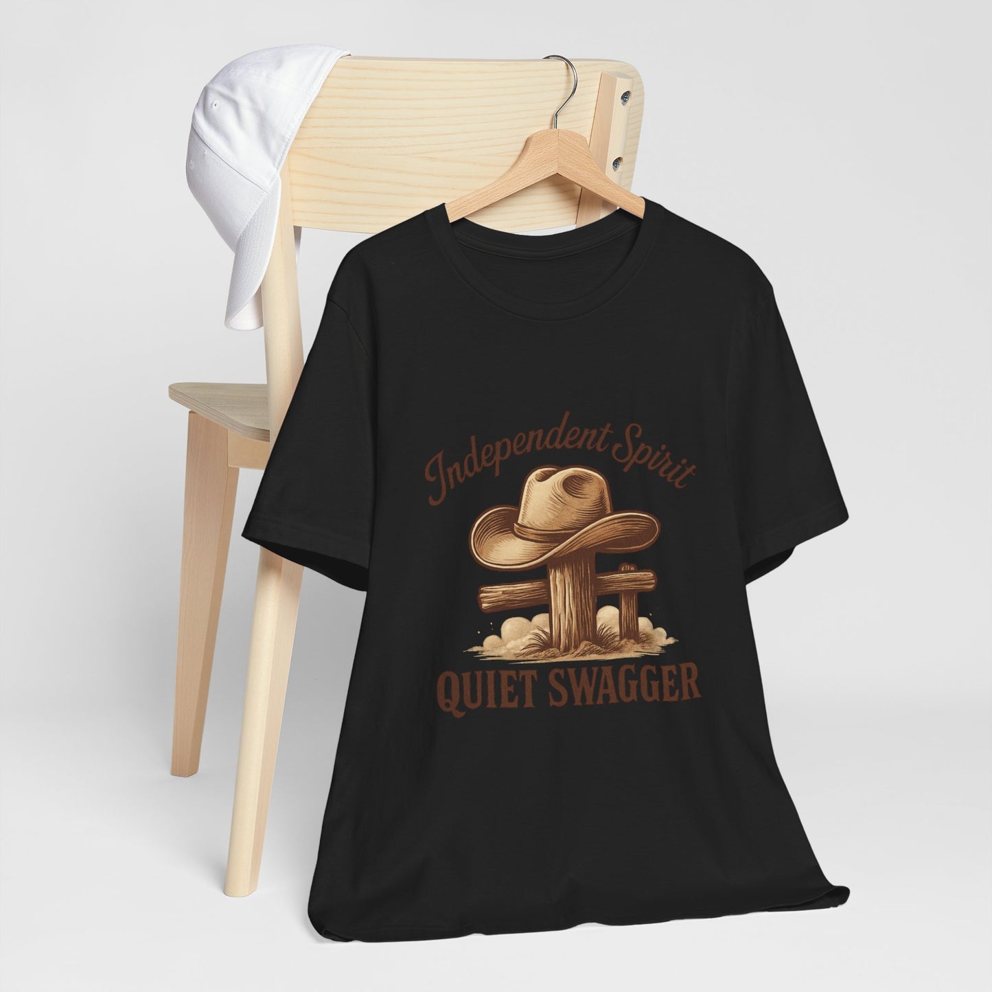 Quiet Swagger Cowboy Tee — Independent Spirit Western T-Shirt