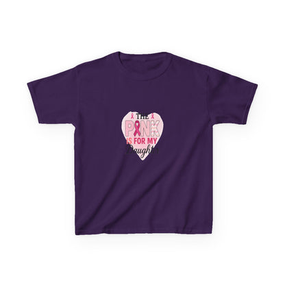 Pink Dinosaur Daughter Tee - Breast Cancer Awareness