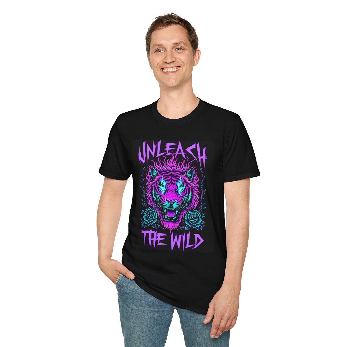 Unleash the Wild Graphic Tee | Cool Graphic Shirt, Unisex T-Shirt, Animal Lover Gift, Nature-Inspired Fashion, Festival Wear