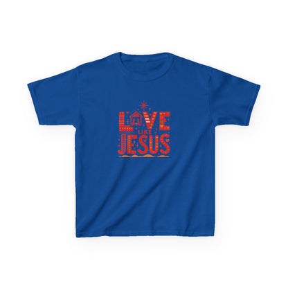 Love Like Jesus Christmas Dinosaur Kids Tee