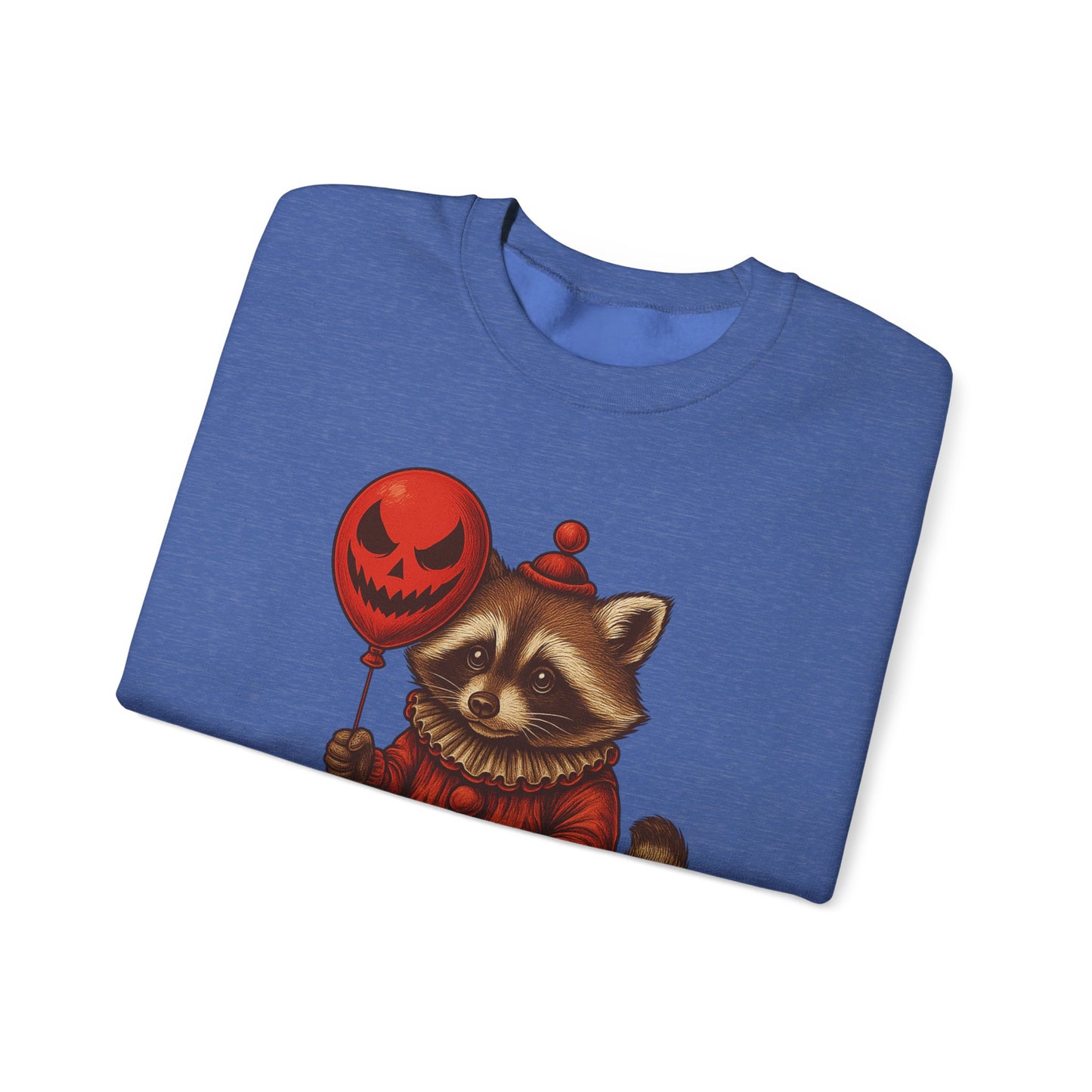 Creepy Clown Raccoon Halloween Sweatshirt
