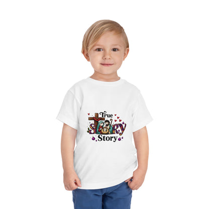 True Story Nativity Toddler Christmas Tee