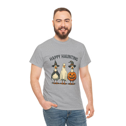 Happy Haunting Geese Halloween Tee