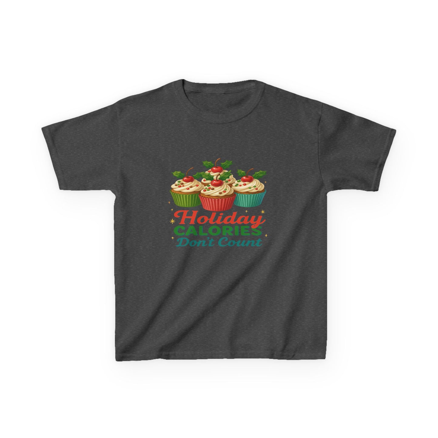Holiday Calories Don't Count Dino Cupcake Tee