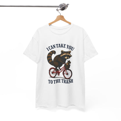 Cotton Tee Vintage Raccoon Bicycle Graphic Shirt